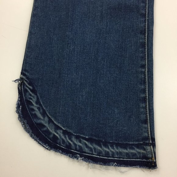 VERONICA BEARD Beacon Wash Carolyn Baby Boot High Rise Raw Asymmetric Hem Jeans - Picture 10 of 12